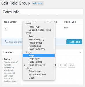 ACF - groups