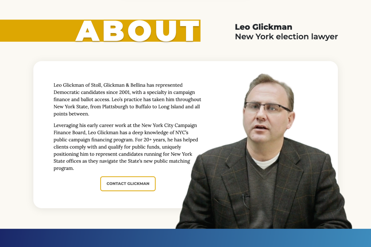 Leo Glickman - New York Election Lawyer